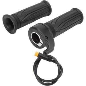 Electric Bike 20X Full Twist Throttle, Right Handle Throttle Electric Motorcycle Accelerator Electric Bike Accessories for 12V 24V 36V 48V 52V 60V 72V, Waterproof Plug