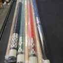 Pool Sticks Set of 4 and Pool Sticks Set of 2 with 13mm Cue Tip 58" Pool Cue with Rubber Anti-Skid Sleeve