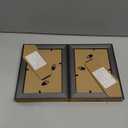 eletecpro 8x10 Picture Frames Set of 2, Gold Picture Frames with Glass Cover, Vintage Photo Frame Displays 5x7 Photo with Mat or 8x10 without Mat for Tabletop or Wall Decor, Gold