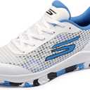 Skechers Women's Go Train Arch Fit Viper Court Pro-Pickleball Sneaker (9.5, White/Blue)