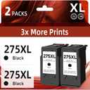 275XL Ink Cartridges Compatible Replacement for Canon 275 XL Black PGI275 PG275 PG-275 XL Ink (2 Pack) use for TS3500 TS3522 TS3520 TR4700 TR4720 TR4722 Printer