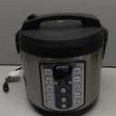 Aroma Housewares Professional Plus ARC-5000SB 20 Cup (Cooked) Digital Rice Cooker, Food Steamer, Slow Cooker, Stainless Exterior/Nonstick Pot, Silver, Black, 10-cup uncooked/20-cup cooked/4QT