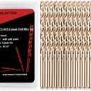 AIMLENTOOL 1/4 Inch Cobalt Drill Bits, 13 Pack of M35 HSS, 135 Degree Tip, Jobber Length Twist Drill Bit Set for Hardened Metal, Stainless Steel, Cast Iron, Wood and Plastic, with Indexed Storage Case