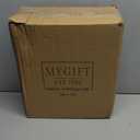 MyGift Modern Silver Long Stemmed Wine Glasses for White or Red Wine with Elegant Angled Design, Set of 4