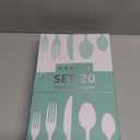 ANNOVA Silverware Set, Retro/Rivet Colorful Stainless Steel Tableware Kitchen Flatware Set Utensils, Includes Dinner Knives, Forks, Spoons, Salad Forks & Dessert Spoons (Ginger Yellow, 18 Pieces)