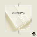 Linen Home 100% Cotton Percale Weave Fitted Sheet, Queen Size, Cream, 1 Deep Pocket Fitted Sheet, Fits Mattress Upto 16" Crisp and Cool Strong Bed Linen, 60"X80"+15"