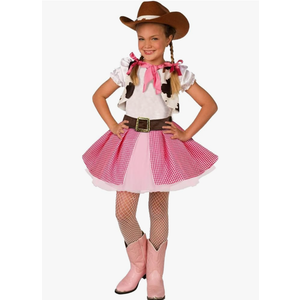 Morph Cowgirl Outfits for Girls, Cowgirl Costume for Girls, Halloween Costume Kids Medium