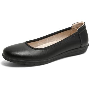 Ballet Flats Shoes for Women Dressy Casual Comfortable Lightweight Dress Shoes for Women Slip On Women's Flats Work Office (6, Black)