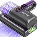 FEPPO Cordless Mattress Vacuum Cleaner, 18Kpa Bed Vacuum with 253.7nm UV-C Light, Ultrasonic, Dust Sensor & LED Display, 52800 BPM Handheld Vacuums for Bed, Sofa, Couch, Crib