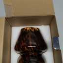 Battery Operated Mushroom Lamp - Vintage Small Table Lamp with Timer, Cordless Bedside Nightstand Lamp, Glass Battery Powered Lamp for Bedroom Kitchen Living Room Shelf Decor Aesthetic Amber