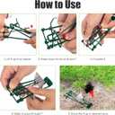 Mole Gopher Trap Outdoor Metal Tactical Vole Traps Outdoor Reusable Gopher Killer Keep Moles Out of Yard Lawn Garden, Pack of 6, Green