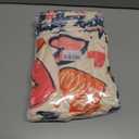 Funny Heart Theme Throw Blanket - Plush, Soft, Comfy, Lightweight, Warm, Fuzzy, for Animal Lovers, Flannel Blanket for Couch, Sofa, Travel, Bed, Office 50in60in