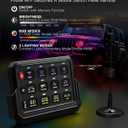 Wireless RGB 12 Gang Switch Panel, Marine Switch Panel Box, Remote Control Range Up to 600FT Multifunction Offroad Light Switch Panel, Auxiliary LED Switch Pod for 12V/24V Car Truck SUV Marine Boat