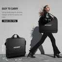 Neewer 12" Ring Light Carrying Bag for RH12B RH12C RH10B RH8B, 19.7"x16.5"/50x42cm Portable Protective Nylon Travel Case with Separate Section for Folded Light Stand Tripod Up to 19.7"/50cm, RU-011, 19.7"x16.5"x3.5"