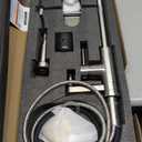 Pull Down Kitchen Faucet with Cup Washer Brushed Nickel
