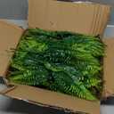 TELDRASSIL 18 Pcs Artificial Ferns Plants Bushes Fake Boston Fern Shrubs Plastic Plant Greenery for Outdoor Indoor Home Garden Dcor
