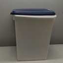 IRIS USA Airtight Pet Food Storage Container, Up to 54 lbs, Attachable Wheels, For Dog Cat Bird and Other Pet Food Storage Bin, Keep Fresh, Easy Mobility, BPA Free, Navy/Pearl