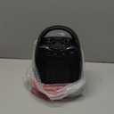 Portable Ceramic Space Heater w/Thermostat, 1500W Indoor Electric Space Heater Fan with Overheat and Tip-Over Protection, Heat Up 200 Square Feet for Office Room Dorm Use, Black