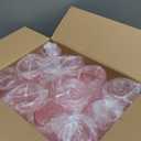 24 Pack Pink Plastic Wine Cups, 14oz Disposable Stemless Ribbed Wine Glasses, Cute Clear Unbreakable Outdoor Cocktail Glasses, Heavy Duty Plastic Drinking Cup for Galentine Wedding Party Mimosa Bar