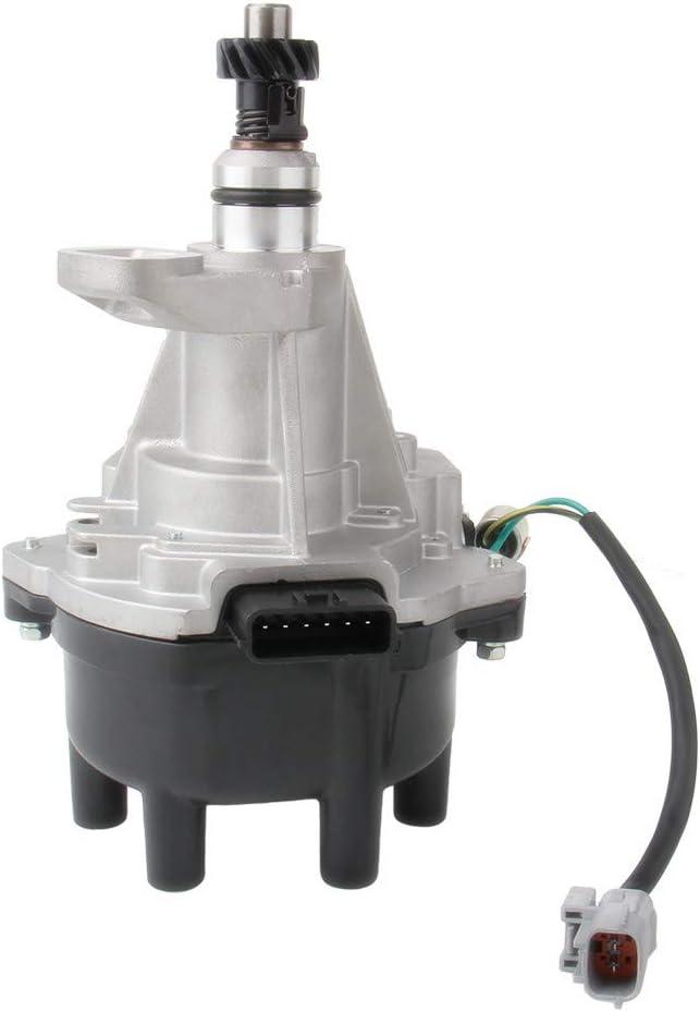 Ignition Distributor with Cap and Rotor Compatible with Nissan 1996-2002 Pathfinder Frontier Xterra Quest Mercury Villager Infiniti QX4 3.3L V6 Only 22100-1W601, 22100-1W600