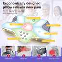 Pain Relief Cooling Pillow for Neck Support Adjustable Cervical Pillow Side Sleeping Memory Foam with Super Soft and Cooling Satin Pillowcase Grey