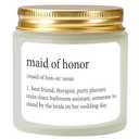 Vellsenne Scented Candle Maid of Honor Proposal Gifts - Lavender Soy Wax Candle - Bridesmaid Proposal Gift - Will You be My Maid of Honor Gifts for Friends Girls Women 4oz