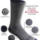 Dickies Men's Dri-tech Original Moisture Control Crew Socks, Heathered Colors (6 Pairs), Large