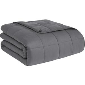 CuteKing Weighted Blanket for Adults (15lbs, 48"x72", Full, Grey) Heavy Blanket for 140-150lbs, Weighted Blanket for Cooling & Heating with Premium Glass Beads, Soft Thick Blanket for Adult All-S