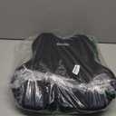 QUTOOL Lumbar Support Pillow for Car, Truck Accessories Travel Essentials, Memory Foam Back Cushion for Driving Seat, Back Pain Relief,Washable Cover, Lower Back Support Fits Most Cars(Black)