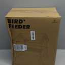 Kingsyard Ground Bird Feeder for Outdoors  Recycled Plastic Platform Feeder for Wild Birds, Rainproof Squirrel Feeders, 5 LBS Large Capacity, Brown