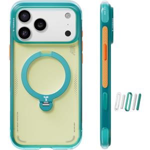 TORRAS Ostand Q3 Air for iPhone 17 Pro Case 6.3'' with Stronger Magnetic Stand, Fit for Magsafe, Airbags Miltary Protection, Camera Control for iPhone 17 Pro Case, Shockproof & Stylish, Dune Sky
