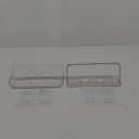 VIVIDCHIC 2Pcs Acrylic Bathroom Shelf, Wall-Mounted, No-Drill, for Shower, Toilet, Vanity Storage, SYTSS12