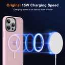 MOCCA Strong Magnetic for iPhone 12 Pro Max Case,[Compatible with Magsafe][Glass Screen Protector+Camera Lens Protector] Slim Thin Shockproof Cover Phone Case for iPhone 12 Pro Max 6.7", Pink