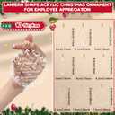 Kasyat 48 Christmas Employee Appreciation Gift Bulk Acrylic Hanging Ornament Lantern Pendant Ornaments for Christmas Tree Coworker Team Teacher Gift with Thank You Card Ribbon (Be Proud Sign)