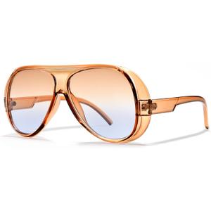 Pro Acme Trendy Aviator Sunglasses for Women & Men, Retro Oversized Square Frame UV400 Protection Sun Glasses