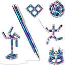 Color Fidget Pen, Magnetic Pen Fidget Toys, Cool Gadget Best for Stress and Anxiety Relief and Kill Time, Sensory Tool EDC Fidgeting Game, Unique Gifts for Adults and Teens