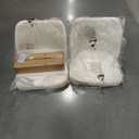 COLAMY Upholstered Dining Chairs Set of 6, Modern Fabric Dining Room Kitchen Side Chair with Padded Seat and Wood Legs for Restaurant/Cafe, Beige