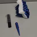1/2"-20 Blue Wheel Spike Lug Nuts, 24 PCS Lug Nut Wheel Accessories with 1 Socket Key, Thread Spiked 4.4" Long Closed End Nuts Compatible with Wrangler Cherokee Explorer