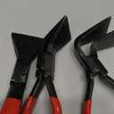 3pcs Hand Seamers Sheet Metal Tools, Bending Pliers Set with Straight, 45 and 90 Degree Heads, 60mm Jaw Width Bender Pliers Set for Bending and Flattening Sheet Metal