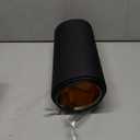 Wellmet Blackgold Drum Lampshades, Easy Assembly Required Replacement Lamp Shades, Fabric Lampshades for Table Lamps Floor Lamps, Metal Spider Fitter, 16"x16"x12"