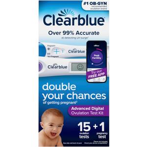Clearblue Advanced Digital Ovulation Test Kit, 16 Count