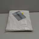 NICETOWN Linen 100% Blackout Café Curtains, Thermal Insulated & Noise Reducing Draperies with Grey Liner, Rod Pocket Short Drapes for Kids Room, Kitchen (52" W by 48" L, 2 Panels, Greyish White)