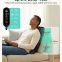 2026 Ultra-Slim Shiatsu Back Massager with Heat, Up-Down 4D Roller, 10 Massage Nodes, Full Back Deep Tissue Chair Massage Pad, 3 Speeds, 2 Heat Levels, Remote Control for Chair Sofa Hom Office Use