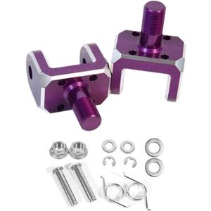 Foot Peg Bracket for Surron Light Bee X S, Dirt Bike Footpeg Holder, Motorcycle Prickly Pegs Mount, CNC Aluminum Peg Clamp for Sur Ron LBX and Segway X160 X260,Purple