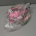 5pcs Valentines Candle Holder Rings Decor - Valentine's Pink Heart Pillar Candles Wreath with 50pcs Petals, Wedding Table Centerpieces