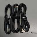 Lightning Cable 3ft 3Pack [Apple MFi Certified] Nylon Braided iPhone Charger Cable Heavy Duty Charging cord Compatible with iPhone 14/13/12/11/Pro Max/X/Xs Max/Xr /8 Plus/ 7 Plus/ 6 Plus/iPad Mini/Air (Black)