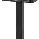 Suggestion Box with Stand, Floor Standing Offering Box, Heavy Duty Metal Locking Ballot Collection Safe Box for Voting Charity Donation Church Election Ballet Event