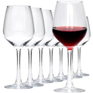 Wine Glasses Set of 8, 12oz Red Wine Glasses, for Red or White Wine, High-end Banquet, Wedding, Gift, Lead-Free Red Wine Goblets, Party, Bar, Anniversary, Housewarming