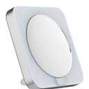 Conair Lighted Makeup Mirror, LED Vanity Mirror, 12X Magnifying Mirror, Compact Travel Mirror with Suction Cup, Battery Operated in White
