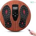 EMS Foot Massager with Infrared Therapy for Neuropathy & Pain Relief  Rechargeable Electric Muscle & Nerve Stimulator for Feet & Calves, Blood Circulation Booster, Plantar Fasciitis Relief (Brown)